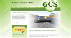 Desktop Screenshot of globalcontainmentsolutions.com