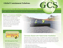Tablet Screenshot of globalcontainmentsolutions.com